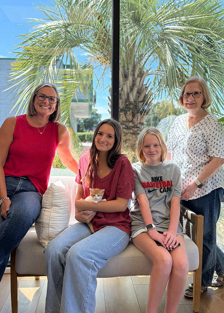 September 2025 adoption of Pickles a tiny orange kitten