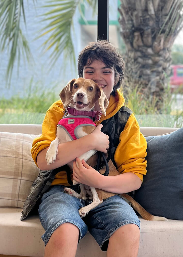 September 2025 adoption of Toodle also known as Frannie a beagle mix