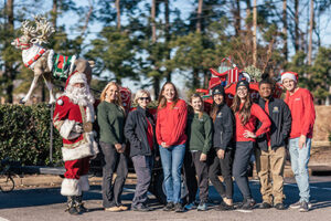 Photos with Santa event Staff group photo