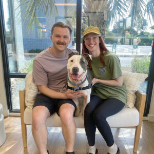 Lexie with her new owners