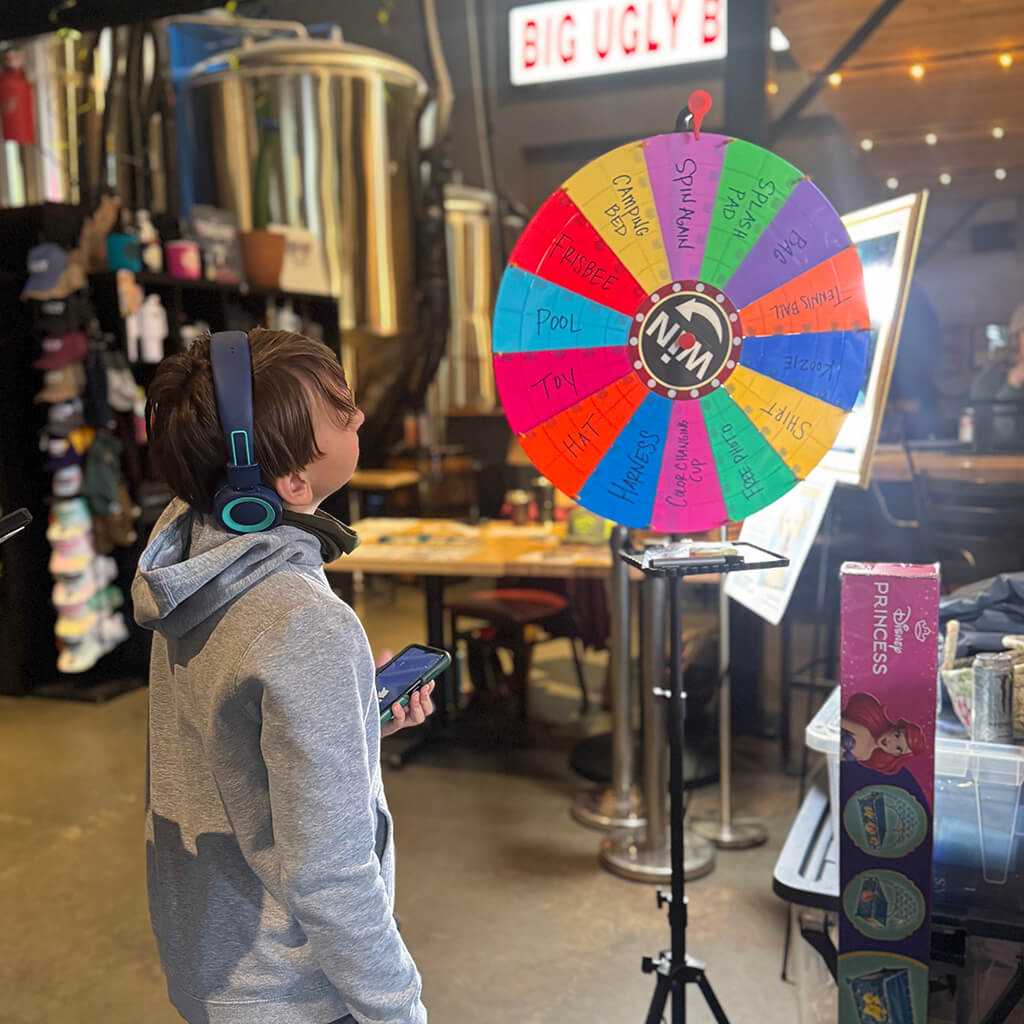 Spin to win wheel