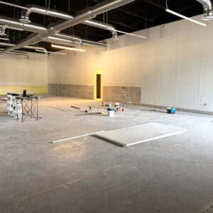 Inside construction for Rebas Boarding and Daycare in August