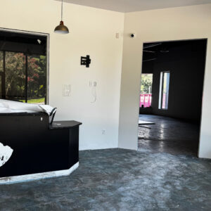 Inside construction for Rebas Boarding and Daycare in August