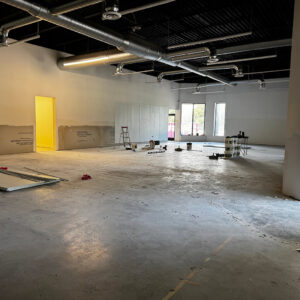 Inside construction for Rebas Boarding and Daycare in August